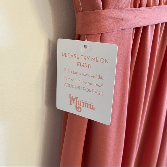 NWT SMYM Sophia Wrap Dress Rustic Mauve - Picture 7 of 8